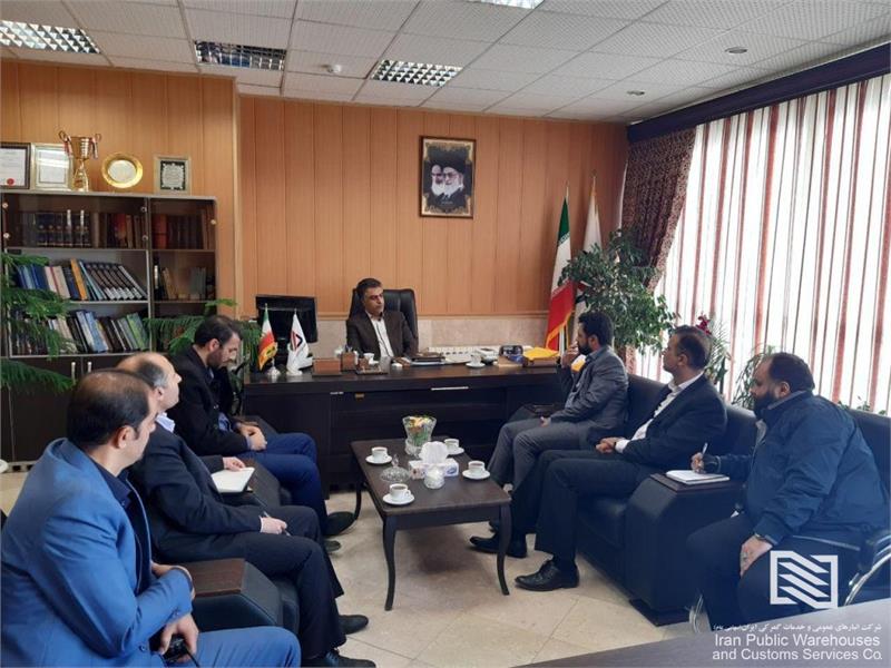 بازدید سرپرست شرکت انبارهای عمومی و خدمات گمرکی غرب از شعبه زنجان