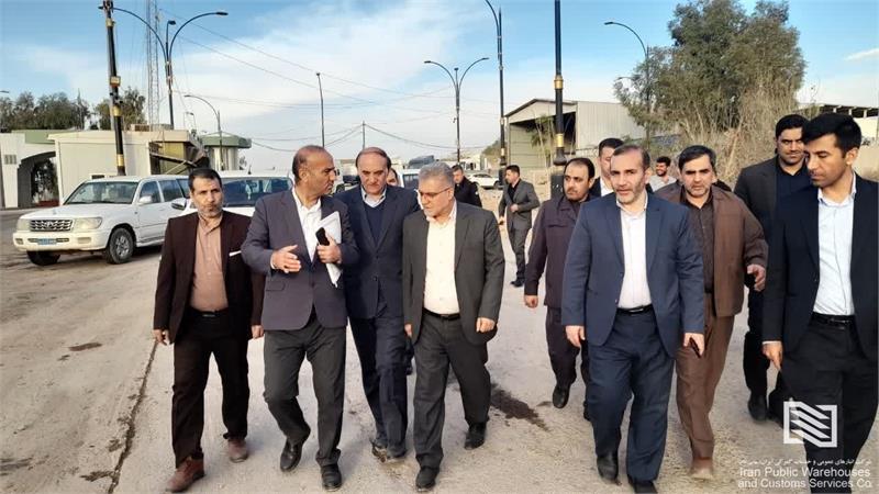 بازدید معاون اقتصادی وزارت کشور و استاندار کرمانشاه از شعبه پرویزخان و خسروی